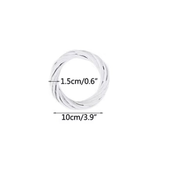 (7/$25) 2 small wicker wreaths BNIP - Picture 2 of 6